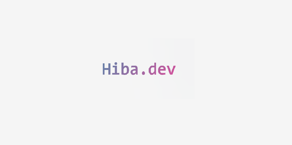 Hiba.dev Portfolio